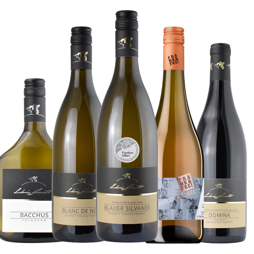 Probierpaket Frankenwein — 6 Flaschen – Flasche