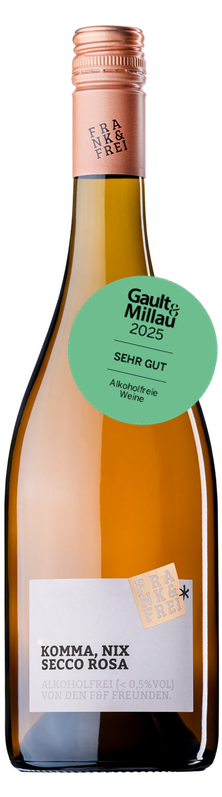Komma Nix - Alkoholfreier Secco Rosa 2024 – Flasche